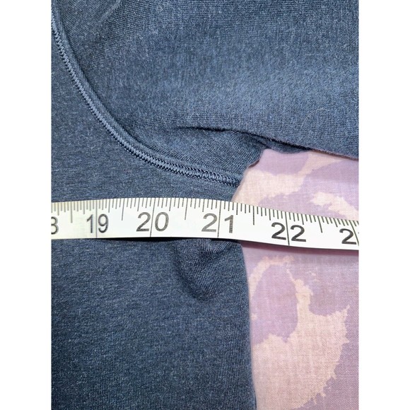 $128 Lululemon Mens Full Zip Up Hoodie Jacket Sz M Hooded Navy Blue Heather - Picture 12 of 14